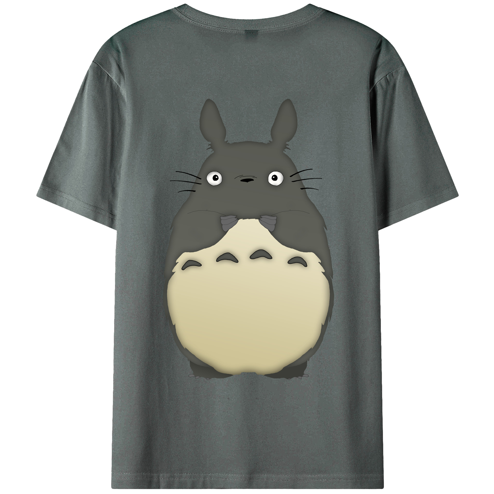 （画像用） となりのトトロ 草壁メイ 草壁サツキ My Neighbor Totoro Satsuki Kusakabe Mei Kusakabe 綿100％ メンズ半袖Tシャツ（バックプリント） 通気性